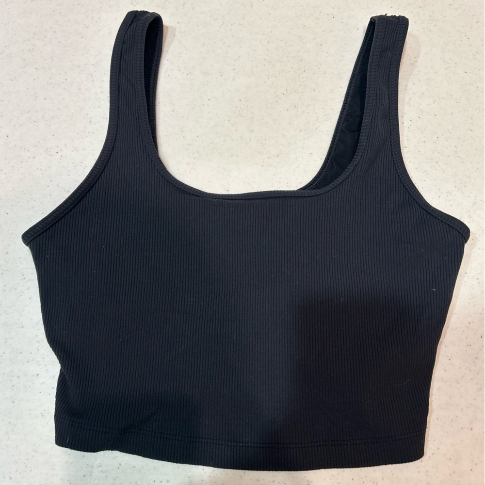 (M) Black Offline by Aerie Sports Bra/Crop Top